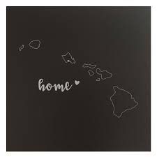 Compare prices on lighted wall pictures in wall decor. Hawaii Home State Map 12x12 Black Metal Wall Art Office Decor Gift Engraved Hi Walmart Com Walmart Com