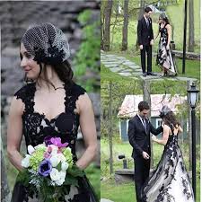 Plus size gothic wedding dresses. Gothic Black And White Wedding Dress High Low Lace Tulle Plus Size Bridal Gowns Vintage Wedding Dress Kprom Online Store Powered By Storenvy