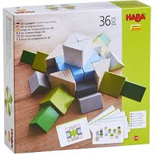Weitere ideen zu babyspielzeug holz holzspielzeug baby und holzspielzeug fur babys. 3d Legespiel Wurfelmosaik Nordic Steckspiele Stapelspiele Sortierspiele Holzspielzeug Und Spielsachen Haba Erfinder Fur Kinder