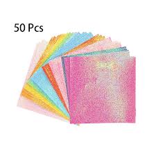 Origami merupakan seni melipat kertas, merupakan budaya aseli jepang. 50 Buah 10cm Origami Kertas Bersinar Glitter Kerajinan Diy Bahan Burung Hewan Bintang Perahu Lipat Kertas Origami Glitter Berkilau Kertas Kerajinan Kertas Aliexpress