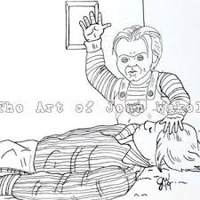 Some of the coloring page names are chucky coloring 20192 dibujo de chucky para colorear full size png image pngkit, chucky the doll coloring, chucky drawing by denisse del mar guevara, chuckie finster from the rugrats coloring color luna, chucky doll coloring at colorings to and color, large coloring pictures of chucky coloring, chuckie. Bride Of Chucky Coloring Page Horror Art Adult Coloring Etsy