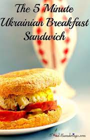A Quick Poached Egg And Kielbasa On A English Muffin With Ukrainian Flavors Makes This Ukrainian Breakfast Sandwich An Food Healthy Dessert Recipes Recipes