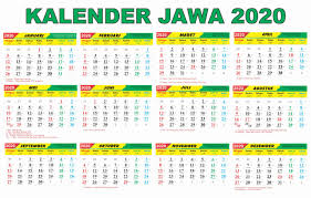 Dalam penanggalan islam ini juga sama yaitu terdapat 12 bulan, namun nama dan hitungan harinya juga berbeda. Kalender Jawa 2020 Lengkap 12 Bulan