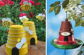 Gartendeko Aus Tontopfen Selber Machen 31 Tolle Ideen Tontopf Figuren Basteln Mit Tontopfen Vogelhaus Basteln