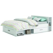 Ses 2 grands tiroirs, vous permettront d'organiser votre chambre de façon optimale tout en présentant des. Lit 2 Personnes 140x190 Cm Blanc Perle Pocket Dya Shopping Fr