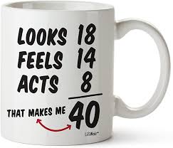 Finding the perfect 40th birthday gift for a sister, friend, or wife, requires thoughtful due diligence—which, to be honest, can be time consuming. 40th Birthday Gifts For Women Forty Years Old Men Gift Mugs Happy Funny 40 Mens Womens Womans Wifes Female Man Best Friend 1980 Male Mug Unique Ideas 80 Woman Wife Gag Dad
