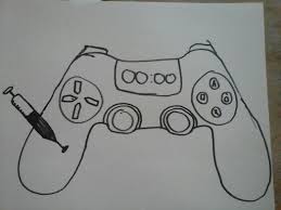 Nadat Het Woordweb Klaar Was Moesten We Een Schets Maken En Daarna Het Idee Op Een Groot Vel Tekenen We Hebben Een Controller Gete Schets Tekenen Onderwerping