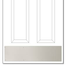 Satin Nickel Kickplate Brass Accents Satin Nickel Kickplate Direct Door Hardware
