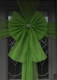 1.5 wired ribbon buffalo check plaid dark emerald green black lt weight 5 yds. Buy Green Door Bow Order Now Next Day Delivery