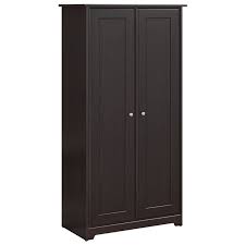Made in italy by iotti. Cabot Tall Storage Cabinet With Doors In Espresso Oak Engineered Wood Wc31897 03