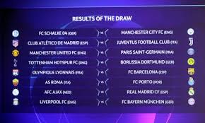 After errors were committed in the uefa champions league round of 16 draw . Champions League Last 16 Draw Man Utd Face Psg Liverpool V Bayern As It Happened Football The Guardian