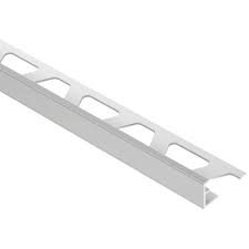 Tile edges, edge strips, corner guards, trim, and edge profiles. Schluter Jolly Classic Gray Color Coated Aluminum 1 2in Pvc 8 Ft 2 1 2 In Tile Edging Trim 1 2in 100235316 Floor And Decor
