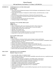 Data Entry Specialist Resume Samples Velvet Jobs