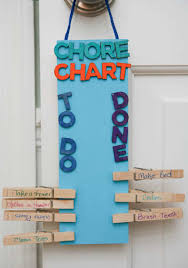 eclectic recipes diy clothespin chore chart