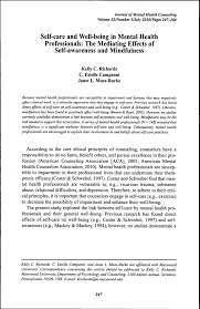 Writing the proposal, annotated bibliography, and research argument on overfishing in the pacific ocean has been an exciting and challenging process. Pdf Self Care And Well Being In Mental Health Professionals The Mediating Effects Of Self Awareness And Mindfulness
