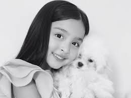 Zia Dantes looks absolutely adorable with her new fluffy pet poodle