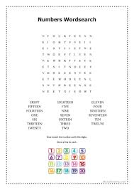 Numbers 1 20 Wordsearch English Esl Worksheets Vokabeln Englisch Kinder