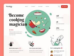Foodoo Cooking Academy Website In 2020 Cooking Academy Website Design User Interface Design