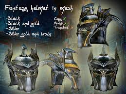 The fantasy helmets at medieval armour are a distinctive bunch, featuring an assortment of impressive designs that are inspired by all manner of different realms of fantasy. Second Life Marketplace Fantasy Helmet
