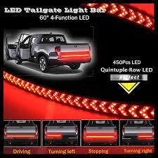 Led Tailgate Light Bar 60inch Strip With Directional Arrow Running Parking Light Sequential Turn Signal Brake Light 450pcs Led Buy 4x4 Led Light Bar Led Tailgate Light Bar Truck Tailgate Light Product On Alibaba Com
