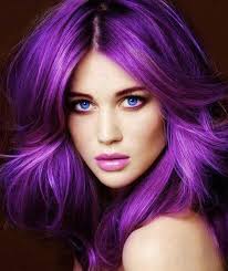 Brings Out Blue Eye Colour Girl With Purple Hair Hair Inspiration Pretty Hairstyles