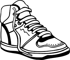Sneaker Free Stock Photo Illustration Of A Sneaker 8312 Black And White Trainers Shoes Clipart Sneakers