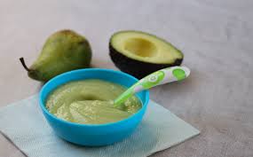 Pear Avocado And Chicken Puree First Foods Mykitchen