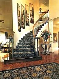 Curved Staircase Wall Ideas Photos Freezer And Stair Iyashix Decorating Stairway Walls Staircase Decor Staircase Wall Decor