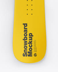 Pngtree > mockup > snowboard mockups psd file. Matte Snowboard Mockup Top Back Sides In Vehicle Mockups On Yellow Images Object Mockups