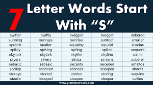 7 letter words that start with s · sabalos · sabaton · sabayon · sabbath · sabered · saboted · sabring · saccade . Seven Letter Words Starting With S Grammarvocab
