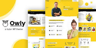 Owly Tutor Teacher Wordpress Theme In 2020 Online Tutoring Education Wordpress Themes Tutor