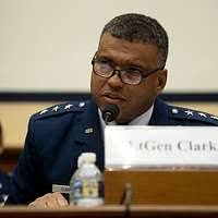 Official photo of Lt. Darryl Tucker, DOD police officer