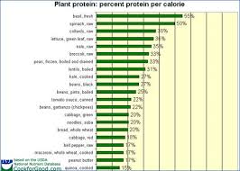 Chart Plant Protein As A Percentage Of Calories This