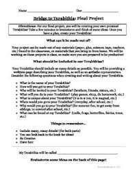 Bridge To Terabithia Final Project Rubric Bridge To Terabithia Reading Lesson Plans Teaching Advice