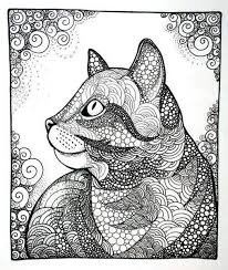 Hand drawn cute little cat coloring page for kids. Pin By Elena C On Animais Cat Coloring Page Cat Art Print Cat Coloring Book