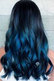 Blue hair doesn't need to be loud, and this black hair with blue ashy ombre is a good proof. Blue Hairstyles For Women Blue Hair Ideas 2020 Ladylife