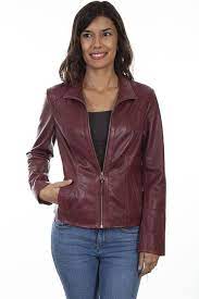 Leather Collection Jacket Scully Women S Stand Up Collar Outwest Shop