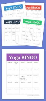You will need one card for each student. Yoga Poses Make Your Own Free Bingo Cards At Myfreebingocards Com About Yoga Blog Home Of Yoga The Zen Way Of Teaching Yoga Online
