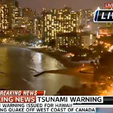 People near the coast must move immediately to the nearest high ground. Hawaii Tsunami Hits Paradise Island After Huge Quake Off Canada Coast World News Mirror Online