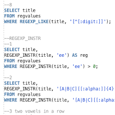 C# regex also known as c# regular expression or c# regexp is a sequence of characters that defines a pattern. The Complete Guide To Oracle Regexp Functions Database Star