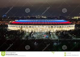 Luzhniki Stadium At Night Editorial Stock Photo Image Of