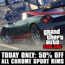 For the application to work, you need to install the fingerprint . Rockstar Games On Twitter Also Today Only Get 50 Off All Chrome Sport Rims At Los Santos Customs Gta Online Http T Co Jwzznvec2n