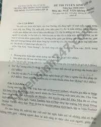 Đề thi đáp án vào lớp 10. Ä'ap An Ä'á» Thi Vao Lá»›p 10 Mon VÄƒn Cá»§a Tp Hcm 2020