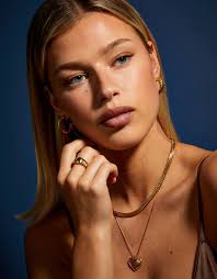 14ct Gold-Plated Chunky Ridge Ring Gold