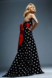 Black And White Polka Dots And That Red Bow Love For A Reception Dress Polka Dot Prom Dresses Prom Dresses Jovani Prom Dresses