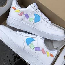 Af1 Destroyed Swooshes Pastel The Custom Movement Nike Shoes Air Force Nike Air Shoes Custom Nike Shoes