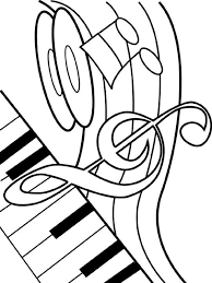 Music sound notes piano song musical clef note melody treble. General Music Notes Coloring Page Free Printable Coloring Pages For Kids