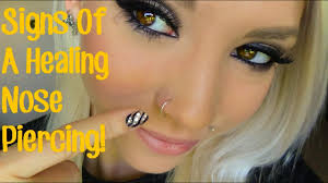 Even if they aren't an infection, they aren't exactly the look you were going for. Signs Of A Healing Nose Piercing Youtube