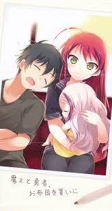 The Devil Is A Part Timer Maou And Emi Sadao X Emi Milye Anime Pary Devushki Iz Anime Personazhi Anime