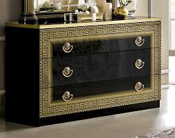 Splurge on the super luxuries gold and black pillow case set from versace home. Alena Single Dresser Black And Gold Modish Furnishing